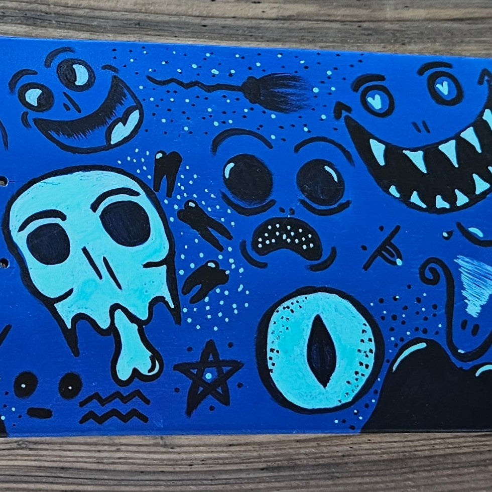 Painted Skate Deck (Decoration ONLY)