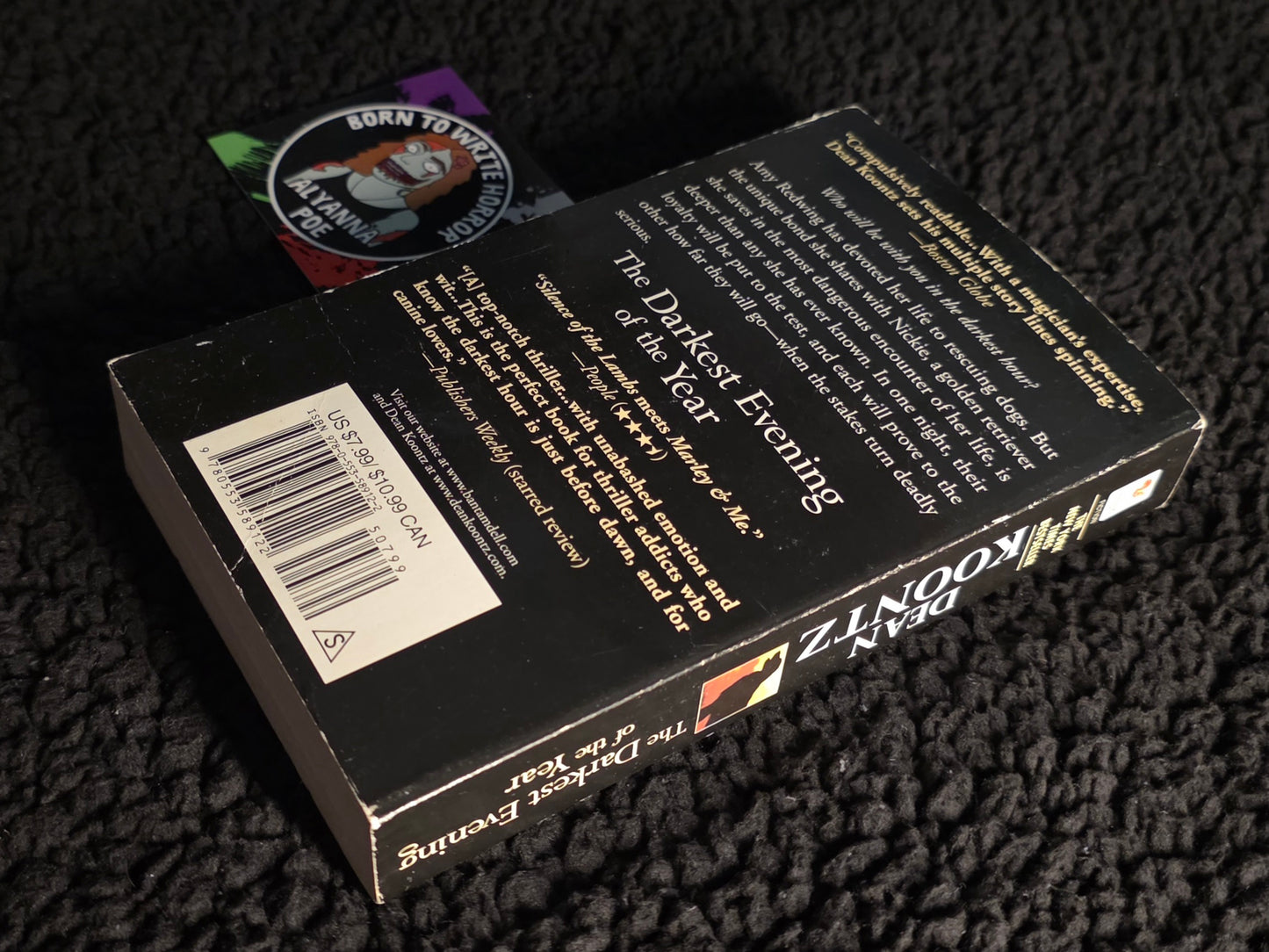 Used: Dean Koontz - The Darkest Evening of the Year (Bantam Paperback)