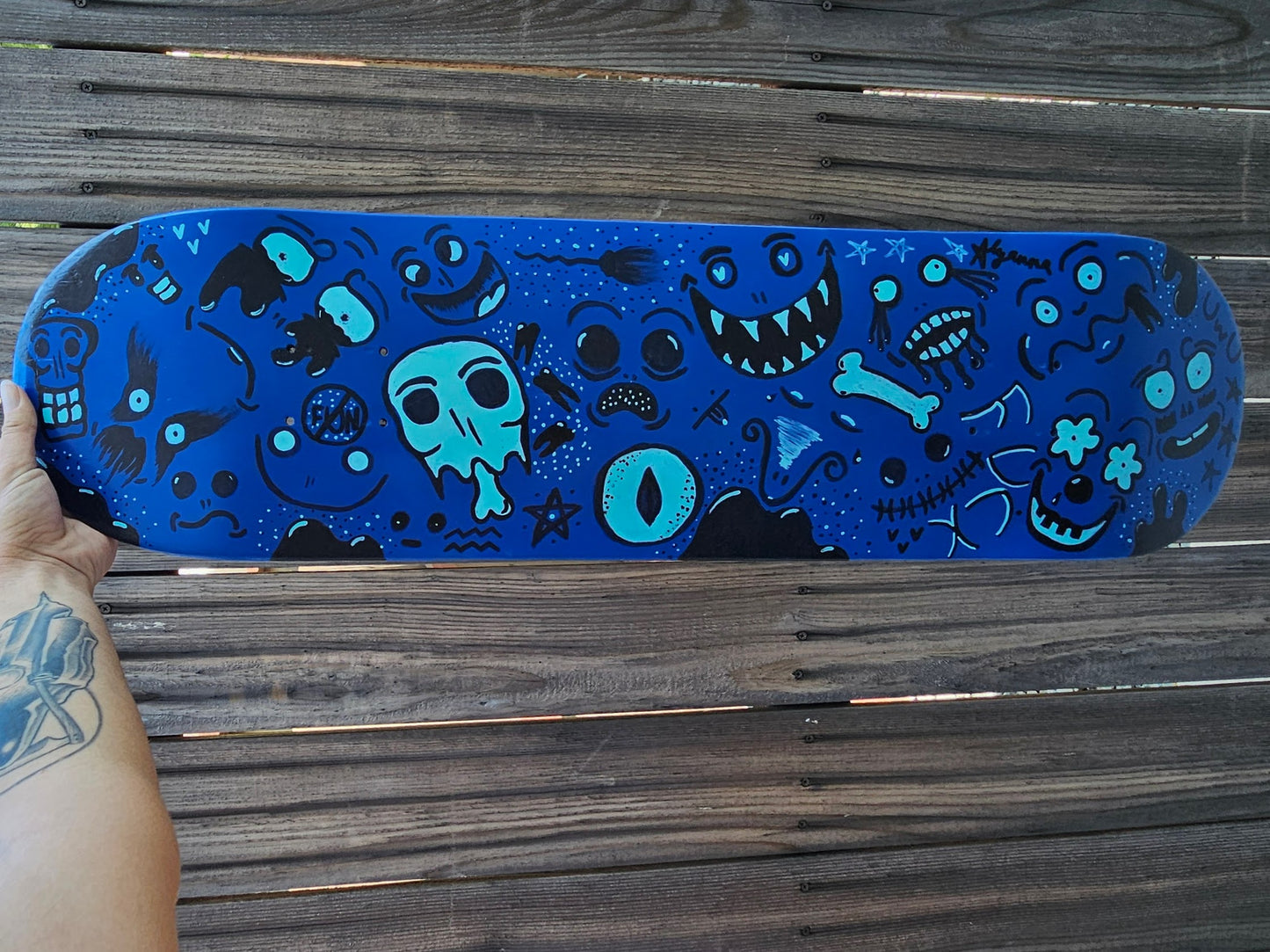Painted Skate Deck (Decoration ONLY)